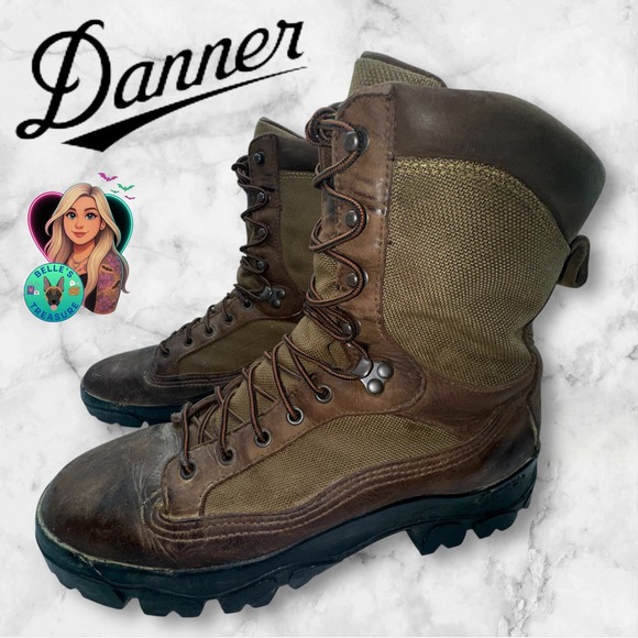 Danner Big Horn 52200 Mens 9.5 D Work Boots Brown Leather Vibram Sole Waterproof main image 7